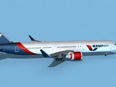 Boeing 767-400 Azur Air 3D model
