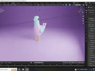 3d Pigeon  Low-poly 3D model