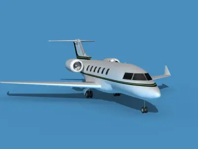 Bombardier CL604 Challenger V11 3D model