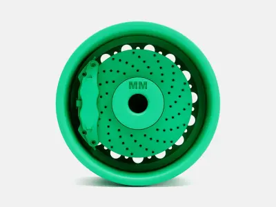 15x8 Dunlop D Type Wheel and Brake 3D print model