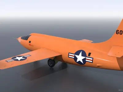 X-1 - Rigged Low-poly 3D model