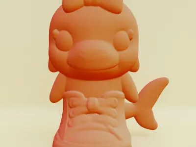 Baby Tralalero Tralala Girl Italian brainrot Printable 3D print model