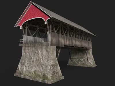 Covered Bridge 3D model