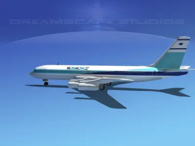 Boeing 707 El Al 3D model