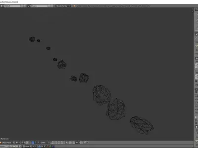 Low Poly Rock Collection Free Sample Free low-poly 3D model