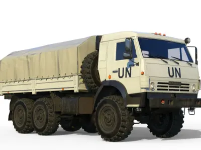 Kamaz 5350 General utility truck 3D model