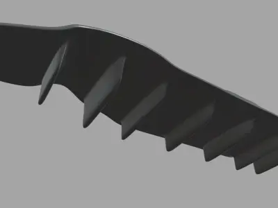 Rear Bumper 02 Low-poly 3D model