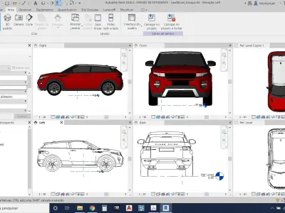  Revit High Quality 3D model LandRover Evoque 3D model
