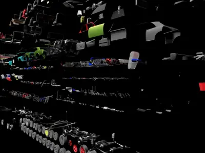 Vehicle Kitbash 3D model