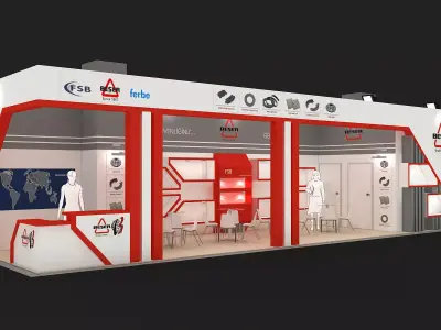 Exhibition Stand - ST0031 3D model