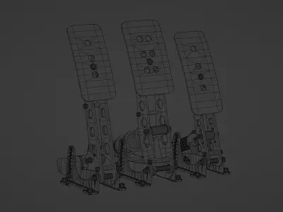 Sim Racing Pedals Dutch Engineering 3D model