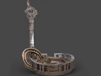 Art deco illusionist Garden 3 3D model