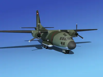 Alenia C-27A Spartan Austria 3D model