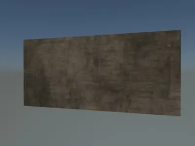 concrete wall Free low-poly 3D model