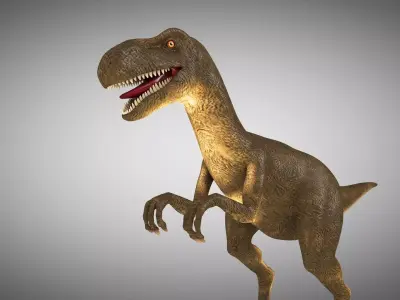 Dinosaur Rigged Low-poly 3D model