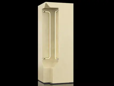 nterior Sci-fi Internal Corner Part PBR 3D model
