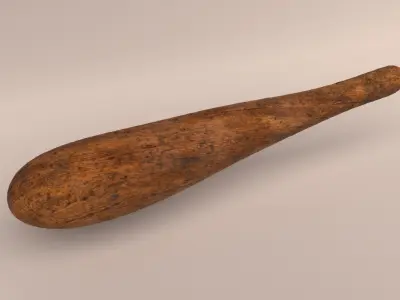 Stick club weapon Low-poly 3D model