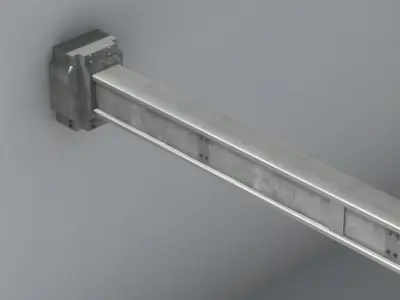 Truss metal scaffolding structure 3D model