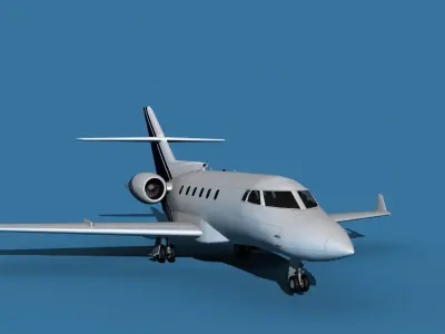 Hawker Siddley 800SR V08 3D model