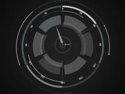 Sci-Fi Hud Elements dashboard 3D model