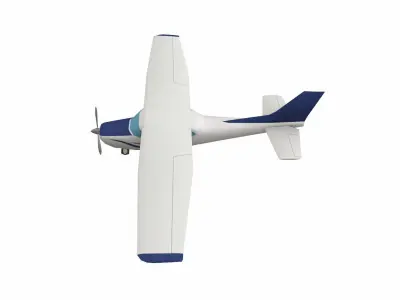 Low-poly Airplane Free low-poly 3D model