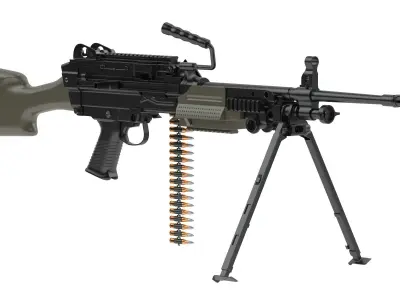 FN Minimi Mk3 3D model