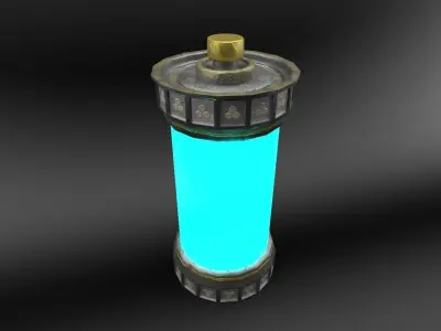 Bacta canister Low-poly 3D model