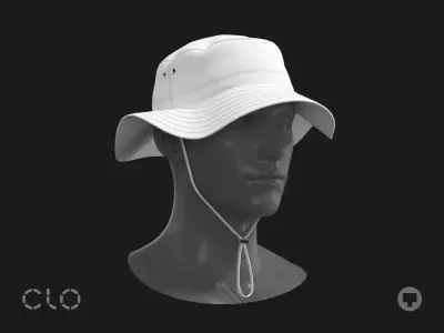 BASIC FISHING HAT genesis8 highpoly 3D model