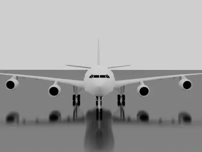 Airbus A340-300 3D model