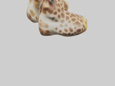 Giraffe Hooves Model Low-poly 3D model