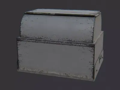 Dun Barracks Dumpster Exterior Low-poly 3D model