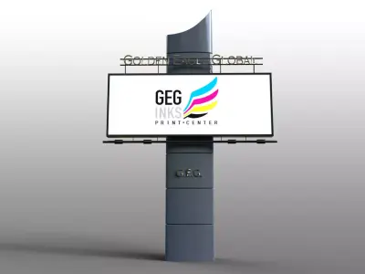 vcvcvcv billboard Free 3D model