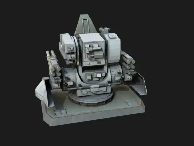 Kashtan CIWS CADS-N-1 SA-N-11 Low-poly 3D model