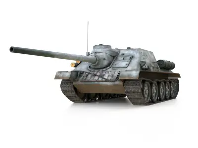 SU-100 - E414 - Soviet Tank Destroyer  3D model