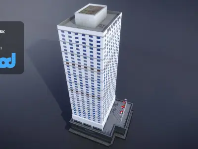 HK Boatower 3D model