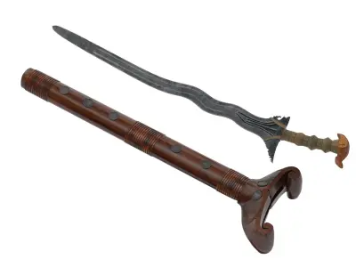 Kalis Sword Low-poly 3D model