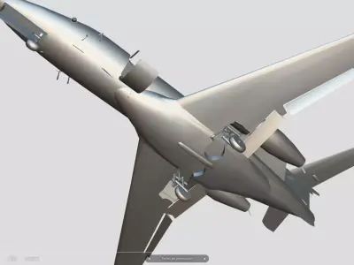 Embraer Phenom 300 Low-poly 3D model