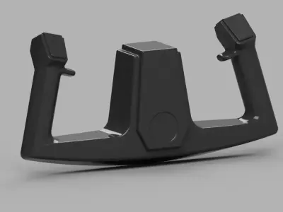 Aircraft control yoke for flight simulator 3D print model