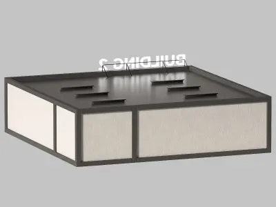 Commercial building Exhibition salon showroom Store 3D model