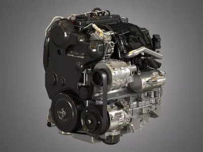 S60 T6  Drive - E 4 Cylinder Turbocharged Diesel Engine 3D model