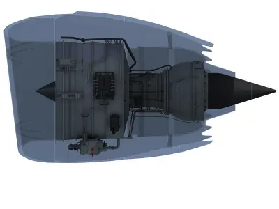 Turbofan Aircraft Engines Collection 3D model