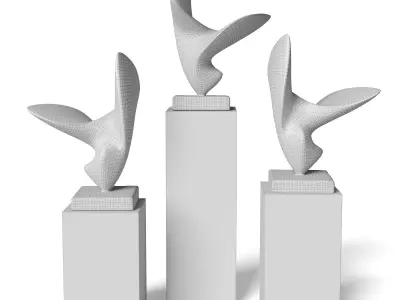 Bird wings figure 3D model