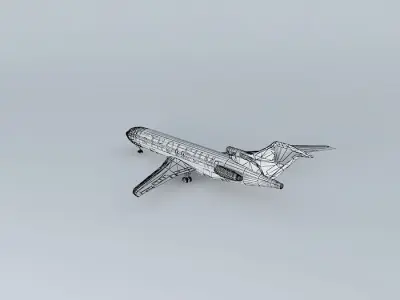PETROLEUM Airways Boeing 727 200 Free 3D model
