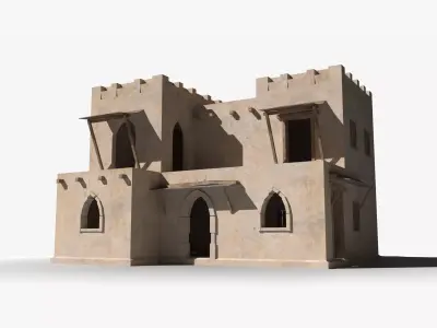 Arab x16 Low-poly 3D model