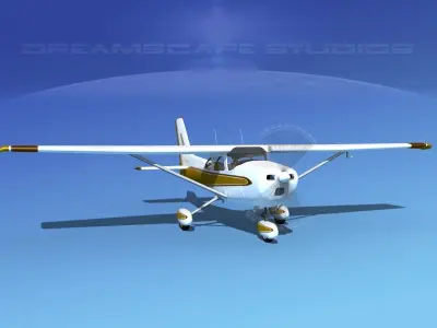 Cessna 172 Skyhawk 1976 V08 3D model