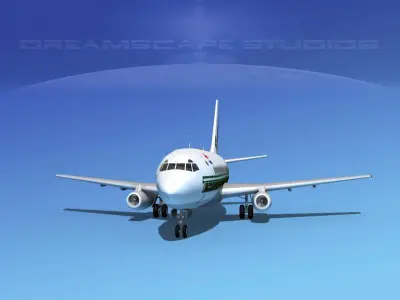 Boeing 737-100 Transavia1 3D model