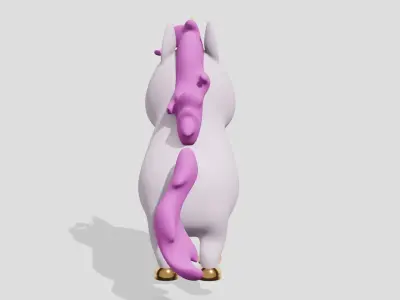 Cute unicorn  3D model