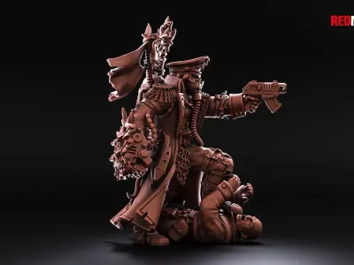 Renegade Death Division - Commissar - Heretics Free 3D print model