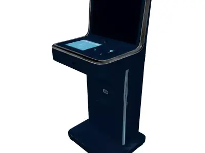 Modern Payment Kiosk 3D Model Low-poly 3D model