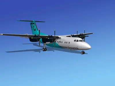 Dehavilland DHC-7 Freeman Charter 3D model